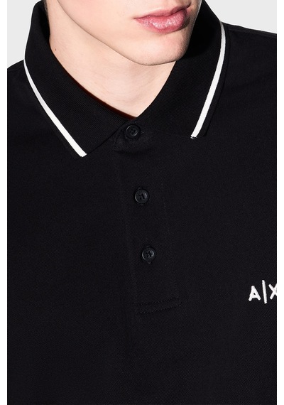 Armani Exchange Erkek Polo Xm002356 Af13026 Uc001 Siyah Siyah