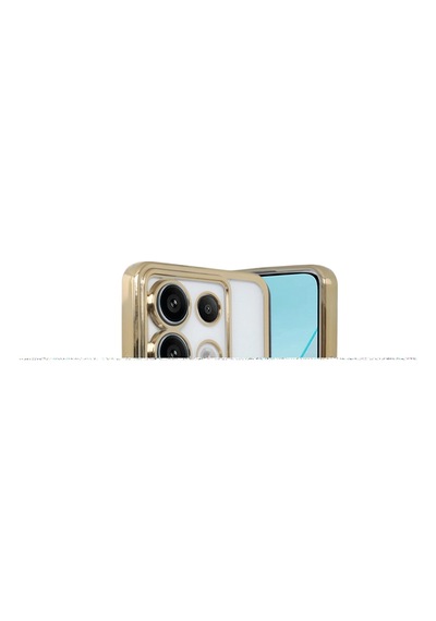 Xiaomi Redmi Note 13 Pro 4g Kılıf Razer Lensli Silikon - Gold -