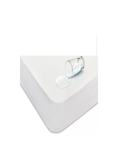 Altın Karma Çift Kişilik Fitted Sıvı Geçirmez Micro Yatak Koruyucu Alez 160x200+30 Cm Beyaz