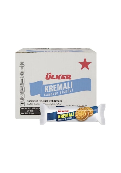 Ülker Kremalı Sandviç Bisküvi 24 x 61 G