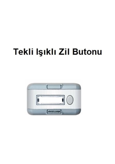 Tekli Işıklı Zil Butonu