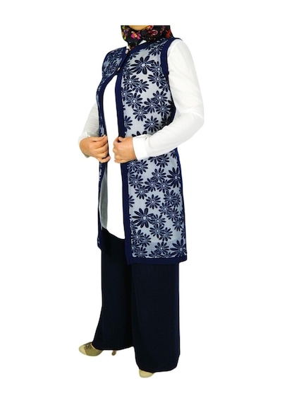 Kadın Krep Güpür Ikili Tunik Msk-0262