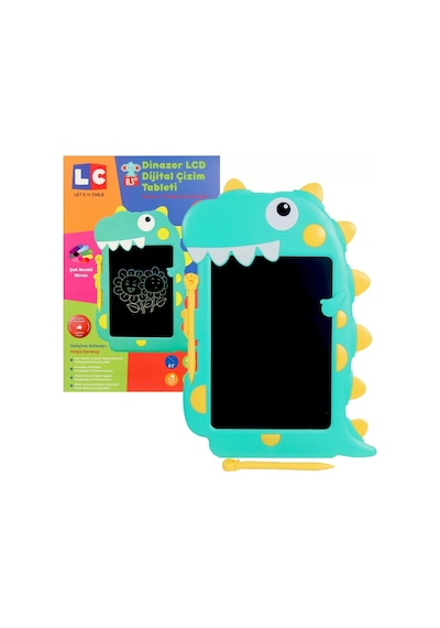 Lcd Dijital Renkli Dinozor Çizim Tableti 8,5 Inç