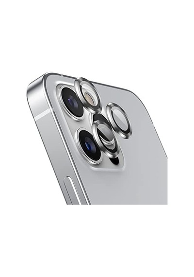 Apple Uyumlu iPhone 14 Pro Mercek Lens Kamera Koruyucu GRİ