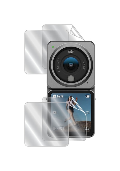 IPG DJI Action 2 Dual Screen Combo Aksiyon Kamera Ekran Koruyucu (4 Adet)