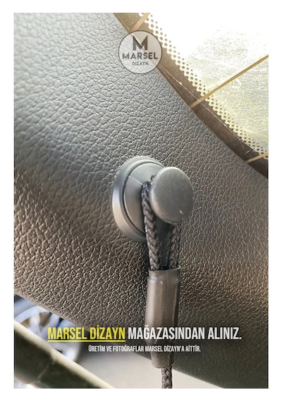 Marsel Dizayn Hyundai I30 Bagaj Pandizotu Askı Ipi Pimi - 2 Adet - Siyah
