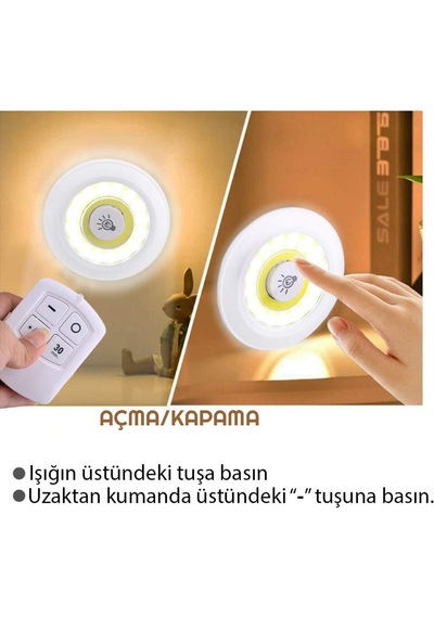 UpWay Kumandalı Dolap Tezgah Üstü Parlaklık Ayarlanabilir COB LED UpWay Kumandalı Dolap Tezgah Üstü Parlaklık Ayarlanabilir COB LED