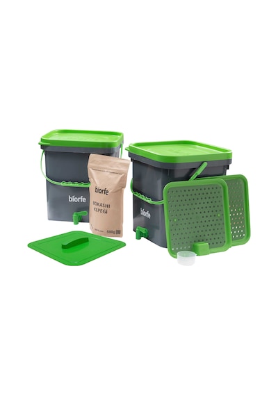 Biorfe Bokashi Kepekli Kompost Set 18 L - 18Sgb Yeşil Biorfe Bokashi Kepekli Kompost Set 18 L - 18Sgb Yeşil