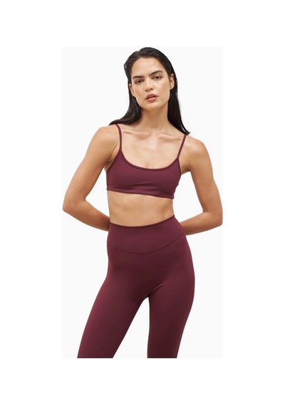 Because Of Alice Because Of Alicebase Sculpting Cami Bra Şekillendirici Spor Sütyeni Bordo