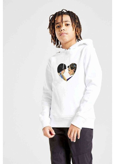 Tshirthane Stanger Things Mike & Eleven Love Baskılı Unisex Çocuk Sweat