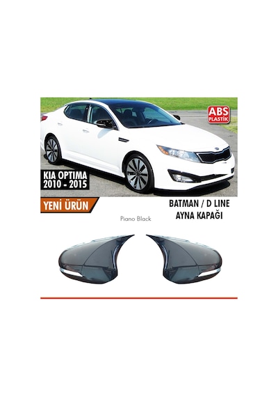 Kia Optima Uyumlu Batman Ayna Kapağı Piano Black / 2010 - 2015 Parça