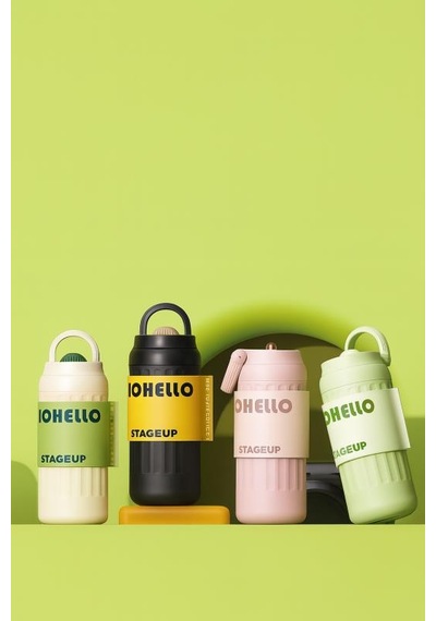 Shotay Fashion Çelik Termos Matara 460 Ml Siyah - Sht-st-8097 Siyah