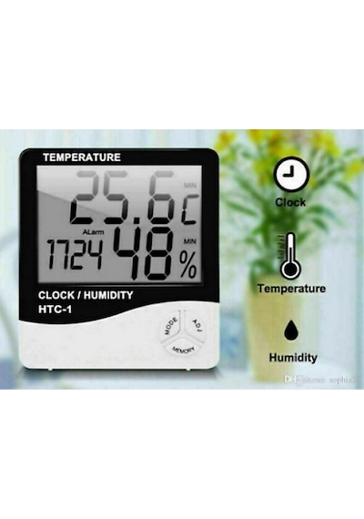 Lotus Bzd-483 Clock Dijital Nem Ve Sıcaklık Ölçer Saat