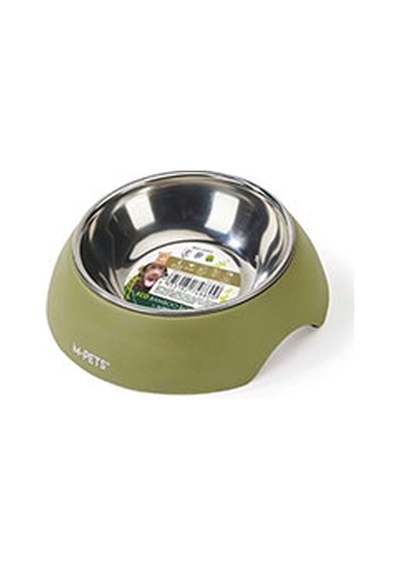 M-pets Eco Bamboo Küçük Irk Köpek Ve Kedi Mama Ve Su Kabı Yeşil 600 Ml 244-51044.03