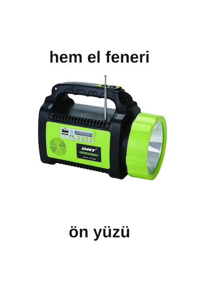 Güneş Enerjili Solar Şarjlı Çadır Kamp Aydınlatma Fener Seti Çok Foksiyonlu Yeşil