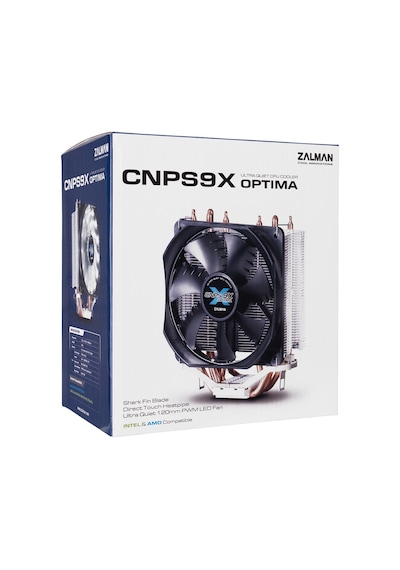 Zalman Cnps9x Optıma 12cm Fan Cpu Kule Tipi Hava Soğutma Beyaz Led 4 Adet Bakır Isı Borusu Amd Ve Intel Tüm İşlemc Renkli