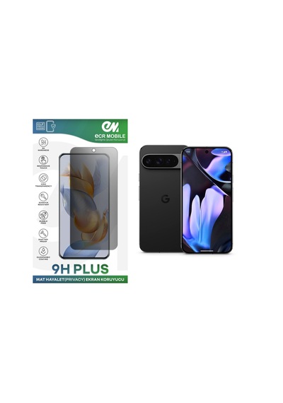 Google Pixel 9 Pro Xl İle Uyumlu Ekran Koruyucu 9h Esnek Nano Kırılmayan Mat Hayalet Privacy