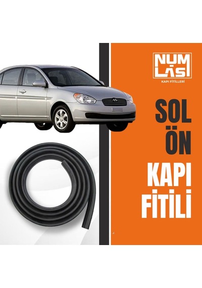 Hyundai Accent 2012-2018 Sol Ön Kapı Fitili-a Kalite-numlas-nm6344