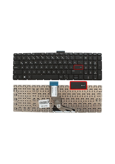 HP Uyumlu Pavilion 15-aw, 15-aw000, 15-aw100 Notebook Klavye Küçük Enter (Siyah TR) (Pars Power) Siyah - Küçük Enter 164230