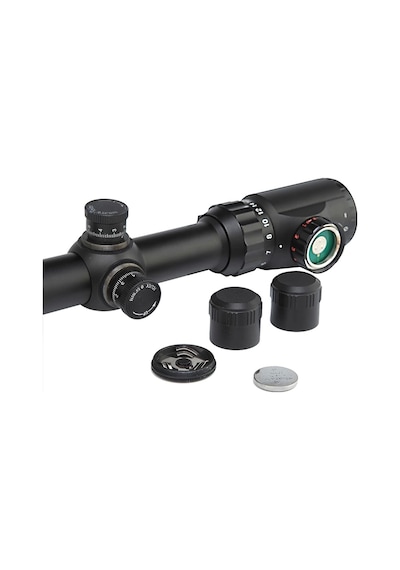 Yüksek Kaliteli 4-16x50aoeg Zoomlu Çift Işık kırmızı yeşil Kaynaklı Ateşli Aletler Dürbünü B Siyah