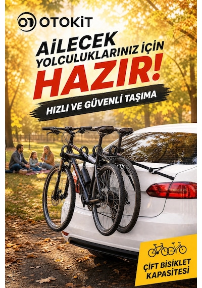 Seat Ateca 2016 - 2025 Uyumlu Bagaj Arkası 2 Li Bisiklet Taşıyıcı