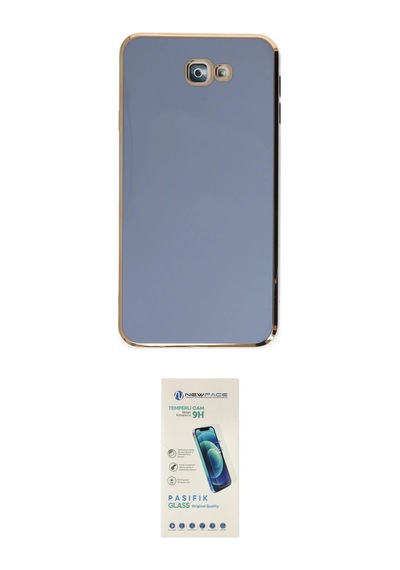 Cep Samsung Uyumlu Galaxy J7 Prime Kılıf Yankı Serisi İkili Koruma Seti Najmaddin Pembe