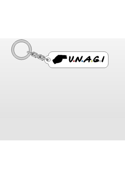 Friends Dizisi  Unagi Logo Anahtarlık Anahtar Süsü Çok Renkli