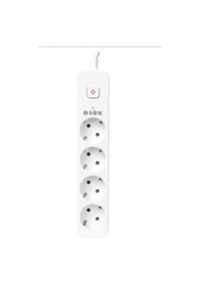 S-link Spg401s 1.5m 1.5mm 100 Yüzde Bakır 750 Joule 4 Lü Anahtarlı Akım Korumalı Priz Kdo