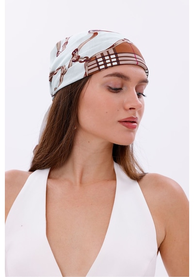 Kraliyet Deseni Model Fular Bandana Şal Estascarf 70x70 Cm Renkli