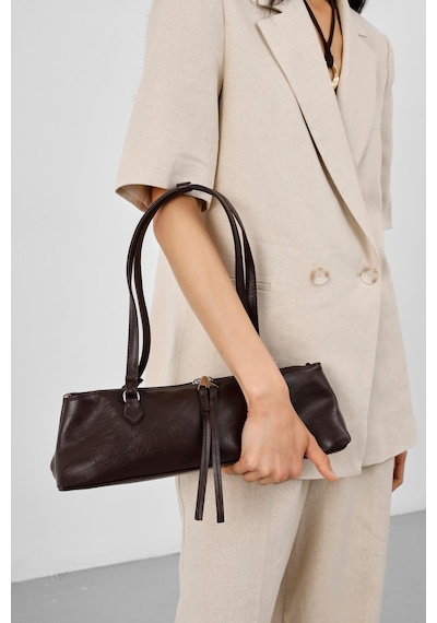 Shule Bags Core Basic Baget Çanta Kahve
