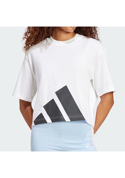 Whıte/black Adidas Kadın Günlük T-shirt W Bl Sj Bf T Jg8737 Beyaz