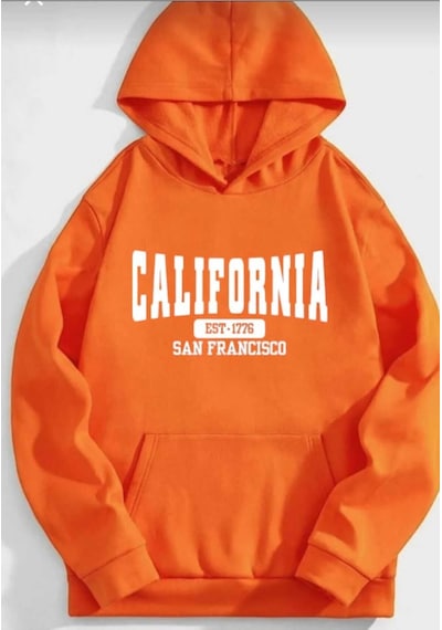 Kozia Outdoors Malkoçbey Baskılı Oversize Unisex Swetşhirt Oranj Oranj