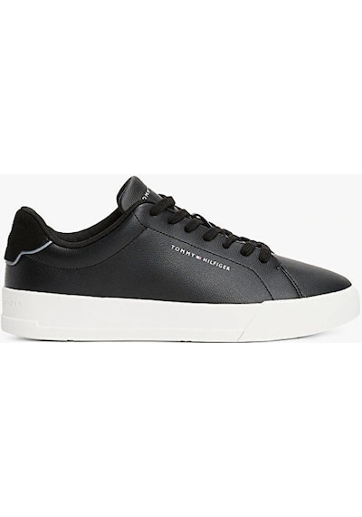 Tommy Hilfiger Th Court Lth Detaıl Ess Siyah