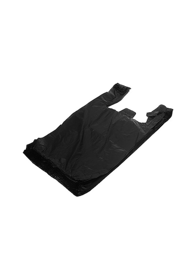 Hışır Atlet Poşet Renk Siyah Orta Boy 28x50 Cm 1 Kg