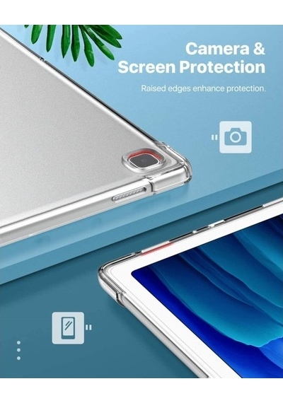 Samsung Uyumlu Galaxy Tab A7 Lite T220 T225 T227 Kılıf Darbelere Dayanık - Şeffaf