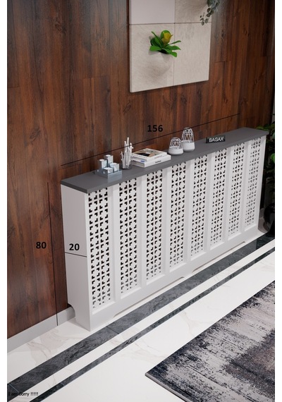 Petek Kaplama Modern Radyatör Kapatma Ünitesi Ön Panel Mdf Tasarım İç Ölçü 156 Cm Dış Ölçü 160 Cm Petek 156 Beyaz Üstü Antrasit D8 Petek Kaplama Modern Radyatör Kapatma Ünitesi Ön Panel Mdf Tasarım İç Ölçü 156 Cm Dış Ölçü 160 Cm Petek 156 Beyaz Üstü Antrasit D8
