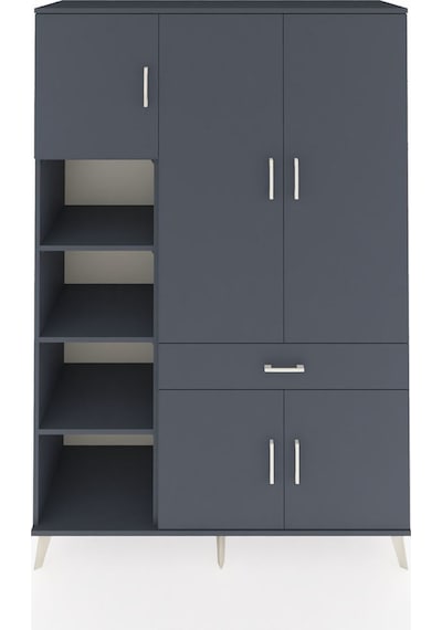 Hyperion Dolap 8 Raflı Tek Çekmeceli 5 Kapaklı 132x44x195 Antrasit-antrasit/antrasit Antrasıt/antrasıt - Antrasıt Hyperion Dolap 8 Raflı Tek Çekmeceli 5 Kapaklı 132x44x195 Antrasit-antrasit/antrasit Antrasıt/antrasıt - Antrasıt