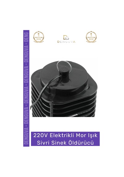 Sineköldürücü Elektrikli Cız Lamba Led Uv Etkili Güçlü Pratik Bahçe Mor Işık Kara Sivri Sinek Öldür