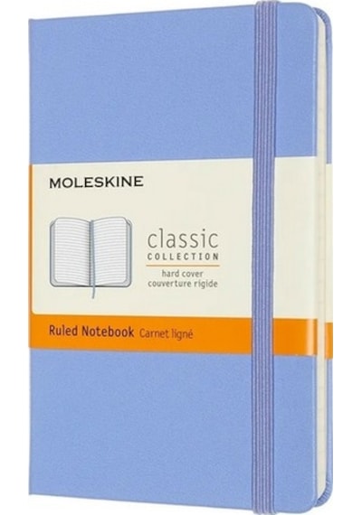 Moleskine Sert Kapak Defter Ortanca Mavisi Çizgili - 13x21