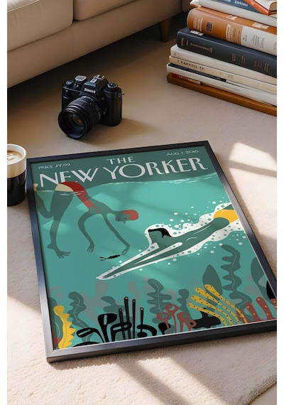 The New Yorker Çerçeveli Tablo August 1 2016