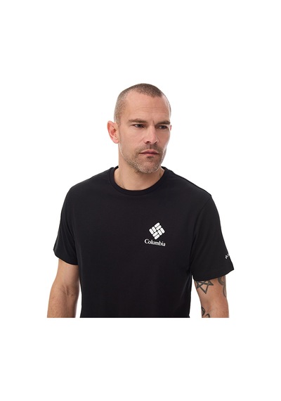 Columbia Csc M Stacked Gem Ss Tee Erkek Kısa Kollu Tişört Cs0481 Siyah