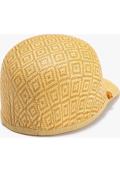 Koton Hasır Şapka Cap Geometrik Desenli Örgü Detaylı Bej 3sak40105aa 3SAK40105AA057 Ekru Koton Hasır Şapka Cap Geometrik Desenli Örgü Detaylı Bej 3sak40105aa 3SAK40105AA057 Ekru