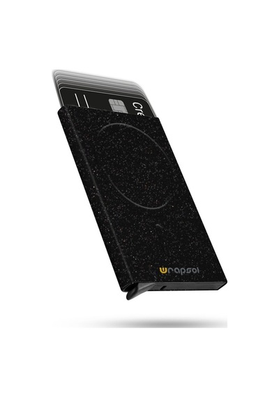 Wrapsol Magsafe Mekanizmalı Kartlık Rfid Korumalı Alüminyum Otomatik Kredi Kartlık Renkli Parlak Saks Mavi Renkli Simli Siyah Renkli Simli Siyah Çok Renkli