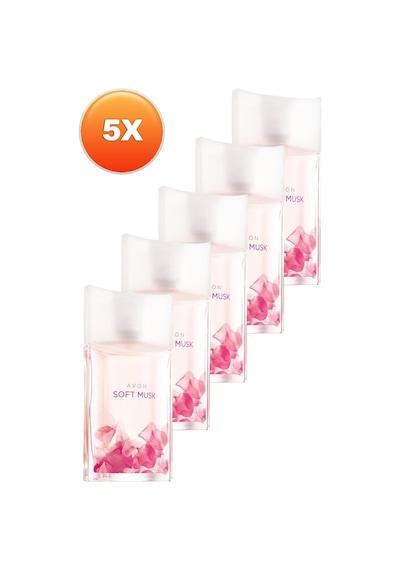 Soft Musk Kadın Parfüm Edt 50 Ml 5'li Set Çiçeksi
