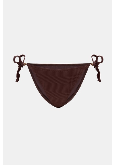Amarelle Assos Mocha Yandan İp Bağlamalı Bikini Altı Kahverengi