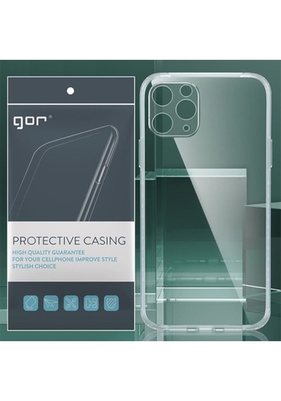 Gor Apple Uyumlu iPhone 12 Pro Max 6.7 Inch Kilif Kamera Korumali Seffaf Sili-Seffaf 471130603