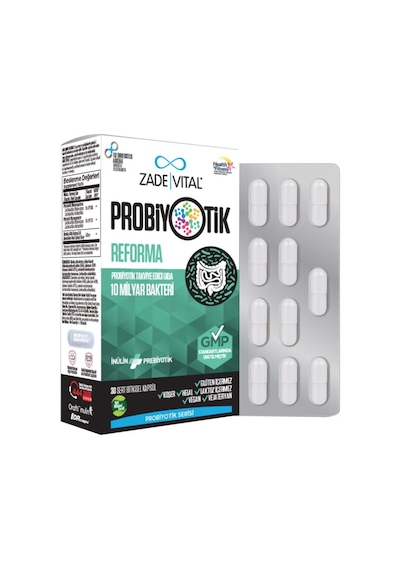 Zade Vital Probiyotik Reforma Takviye Edici Gıda  30 Kapsül