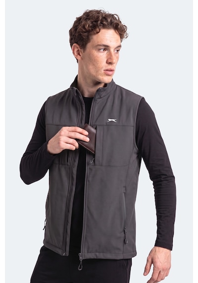 Slazenger Cruıser I Erkek Softshell Koyu Gri Yelek