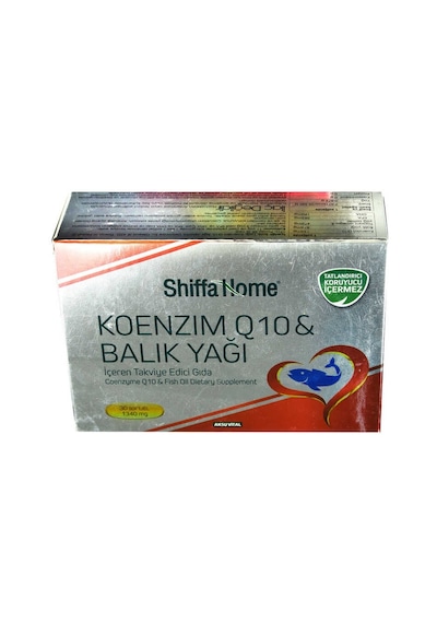 Shiffa Home Koenzim Q10 &amp Balık Yağı Yumuşak Jel 1340 Mg X 30