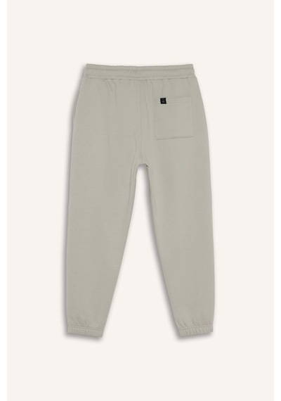Defacto Regular Fit Beli Bağcıklı Cepli Paçası Lastikli Şardonlu Basic Düz Jogger Eşofman Altı E6326ax25aubg766 Bej